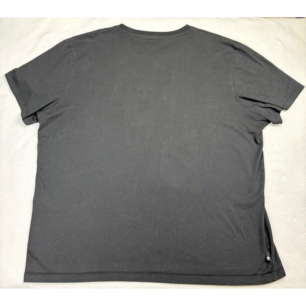 Timberland Mens XL Black Graphic T-Shirt Established 1973 Tree Logo Regular Fit - Picture 3 of 9